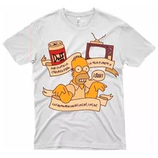 Poleras De Los Simpson 006( Homero) De Calidad Y Algodón100%