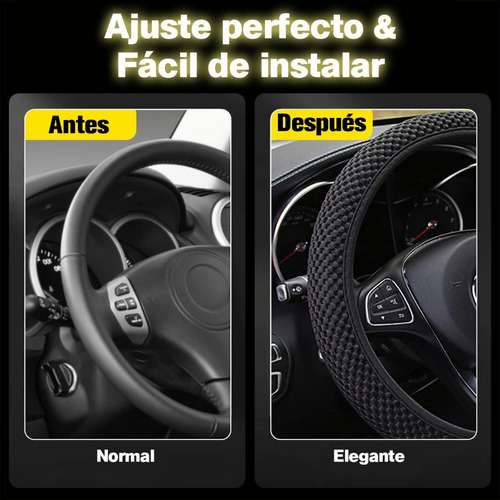 Funda Cubre Volante Set  De Coche Protector Antiderrapante Foto 4