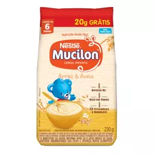 Cereal Infantil Arroz & Aveia Mucilon Pacote 230g Grátis 20g