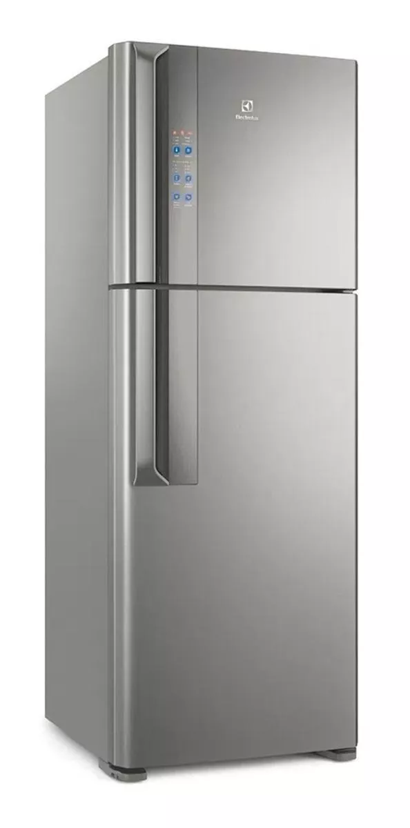 Refrigerador Frost Free Electrolux Df56 Plata Con Freezer 474l 220v
