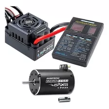 Combo Ezrun Sc8 Esc 120a Motor 4 Polos 3400kv Card Hobbywing