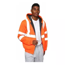 Campera Algodón Reflectiva Naranja Importada Fashion Nova