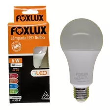 Kit 10 Lâmpadas Led Foxlux 06w 6500k (bco)