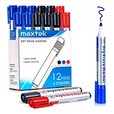 Dry Erase Markers, Whiteboard Marker Pens With Bullet T...