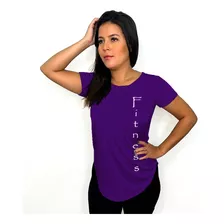 Blusa Camiseta Baby Long Line Es02 Feminina Academia-cores