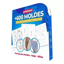 Mega Kit 600 Patrones Moldes De Ropa Dama Caballeros Niños
