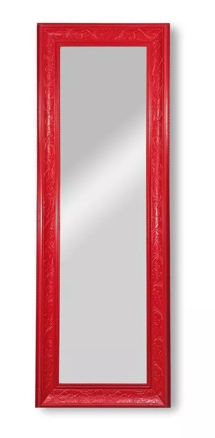 Espejo Cuerpo Completo Rojo Estilo Pop Art Juvenil