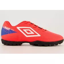 Chuteira Society Umbro Adamant League Masc - Coral E Branco