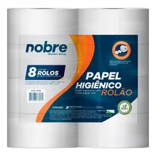 Papel Higiênico Rolão C/8x10cm.x300m. Folha Simples - Nobre