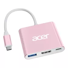 Acer Adaptador Multipuerto Usb C A Hdmi, Concentrador Usb C 