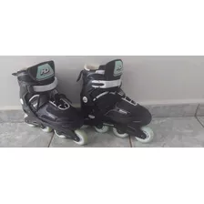 Patins Hd In Line Abec 7 Tamanho Ajustável 37 Ao 40