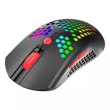 Mouse Juego Ligero Con Cable/inalámbrico Negro Rojo