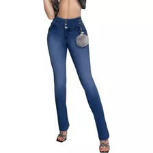 Pantalon Recto Ciclón Jeans Colombiano Levanta Pompa C86