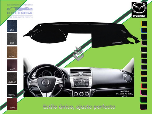 Cubretablero Automotriz Mazda 6 2008 Al 2013 Foto 5