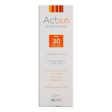 Protetor Solar Facial Fps 30 Sem Fragrância Actsun Caixa 60ml
