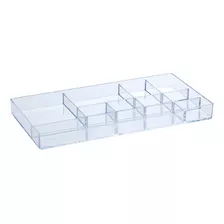 Bandeja Organizadora Com Divisória 34 X 17 Cm Paramount Cor Transparente