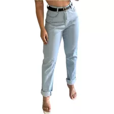Calça Jeans Mom Cintura Alta Linda Super Luxo Promoção