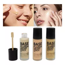 Base De Maquillaje Fluida Larga Duración Velvet Touch Tyl 