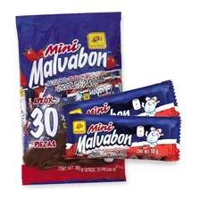 Mini Malvabon Fresa Malvavisco Con Chocolate 30 Pzas
