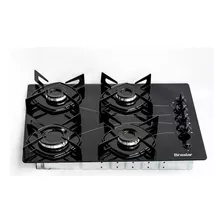 Fogão Cooktop Com Mesa De Vidro Pop 4 Bocas Braslar