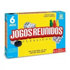 Tabuleiro Jogos Reunidos 6 Em 1 Clássicos 1162 - Nig