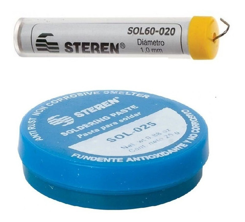 Kit Pasta Para Soldar Y Tubo Soldadura Aleacion Estaño/plomo
