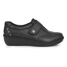 Zapatilla Mujer Cuero Confort Cavatini Velcro Briganti Tacha