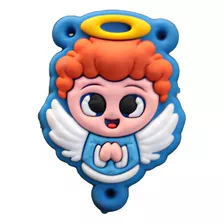 Entremeio De Borracha Para Terço Infantil Anjo Azul