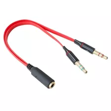 Cable Adaptador Spica Hembra A Mic Y Auricular Macho