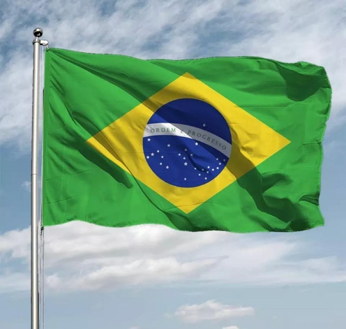 Bandeira Do Brasil Oficial Grande 1,80m X 1,00m Dupla Face