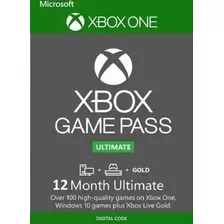 Game Pass Ultimate Live Gold 12 Mês + Gpu 1 Mes Código 25 