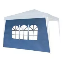 Parede Para Tenda Gazebo Articulado 3x3 Com Janela Azul