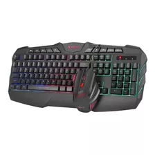 Combo Gamer Mouse Teclado Xtrike Me Mk-880 Juegos Multimedia Color Del Mouse Negro Color Del Teclado Negro