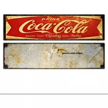 #24 - Cartel Decorativo Vintage - Coca Cola Bar No Chapa