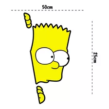 Sticker Adhesivo Bart Simpsons 1 Unidad 15x30cm