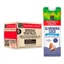 Packx6 Bebida Nature's Heart De Almendra Y Coco 946 Ml C/u