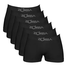 Kit 6 Cuecas Zorba Boxer Sem Costura Algodão 781