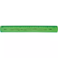 Regua Moles Neon Flexivel 30cm. Verde Pct.c/10