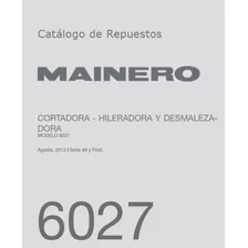 Manual Desmalezadora Mainero 6027 Repuestos Despiece 