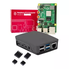 Kit Raspberry Pi 4 B 4gb Fonte Oficial Case Oficial 128gb 