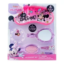 Minnie Mouse Set Accesorios Para Peinado 6 Piezas