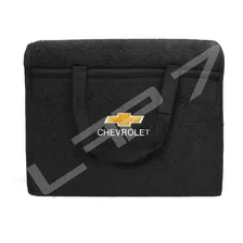 Bolsa Organizadora Porta Malas Chevrolet Universal Preto Desenho Do Tecido Carpete