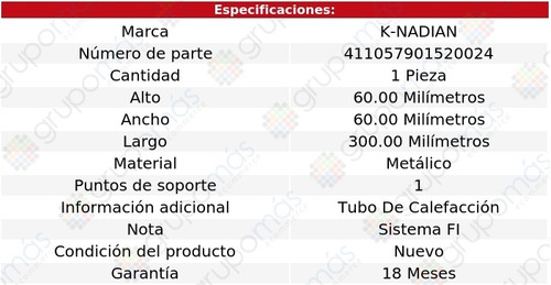 Tubo Enfriamiento Oldsmobile Alero V6 3.4l 99 Al 04 K-nadian Foto 3