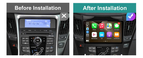 Radio Android Carplay Inalmbrico 2+32 Hyundai Sonata I45 Foto 3
