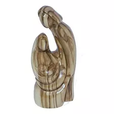 Madera De Olivo Sagrada Familia Estatua (6 Pulgadas)