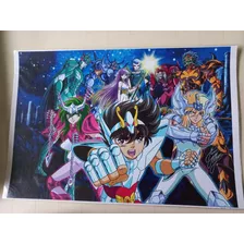Poster Anime Caballeros Del Zodiaco Serie Coleccionables 