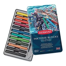 Pastel Tinta Derwent Inktense Block X 12 Alto Pigmento