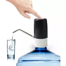 Dispenser De Agua Portátil Recargable Usb Para Bidones Agua Color Negro Y Blanco