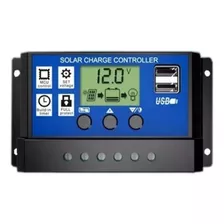 Controlador Solar Carga Lcd 10a Usb Regulador Automático