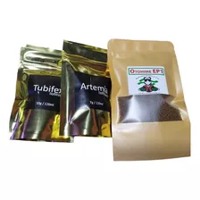 Pack Alimento Para Peces Otohime Tubifex Artemia Liofilizada